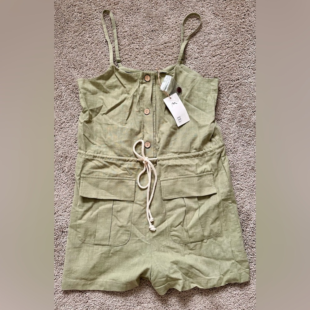 New In Green Romper